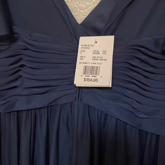 Maternity formal Davids bridal navy blue dress - Picture 5 of 5